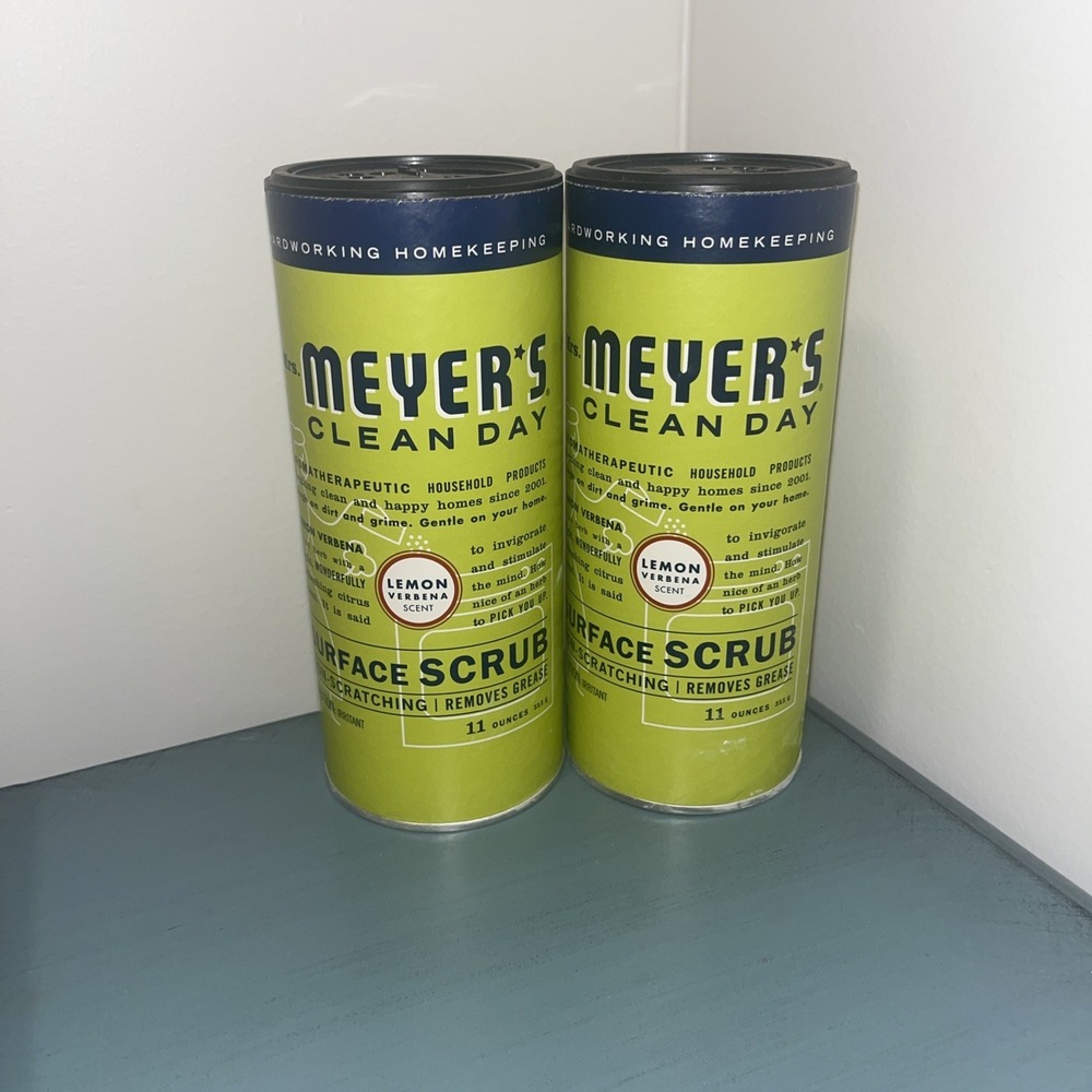 2X Mrs Meyer's Clean Day Surface Scrub‎ Lemon Verbena HTF